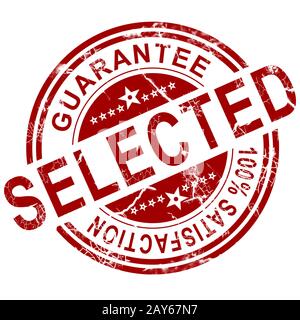 Red ausgewählten Stempel Stockfoto