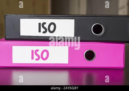 Hellen Büro Ordner Stockfoto