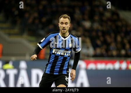 Mailand, Italien. Februar 2020. Fußball, TIM CUP 2019-20 INTER vs NEAPEL 0-1 auf dem Foto: Eriksen Credit: Independent Photo Agency/Alamy Live News Stockfoto