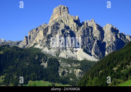 alpen, dolmen, Italien, Europa, Südtirol, Corvara, Sassongher, Stockfoto