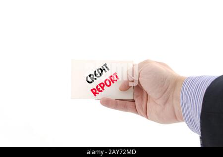 Credit Report text Konzept Stockfoto