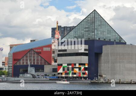 Das National Aquarium im Inner Harbor in Baltimore, Maryland Stockfoto