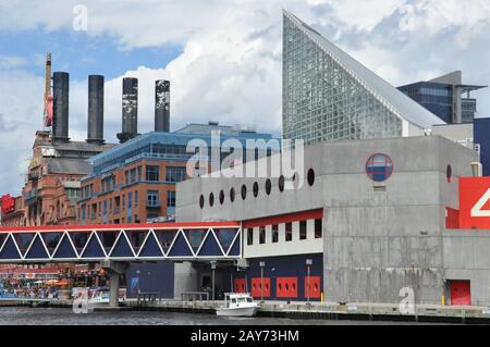 Das National Aquarium im Inner Harbor in Baltimore, Maryland Stockfoto
