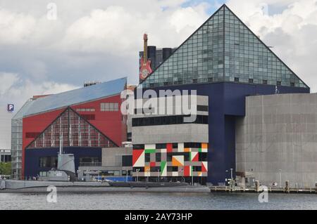 Das National Aquarium im Inner Harbor in Baltimore, Maryland Stockfoto