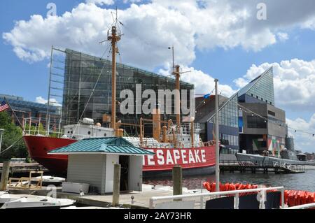 Das National Aquarium im Inner Harbor in Baltimore, Maryland Stockfoto