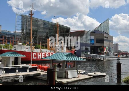 Das National Aquarium im Inner Harbor in Baltimore, Maryland Stockfoto