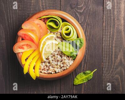 Vegetarische buddha Schüssel Stockfoto