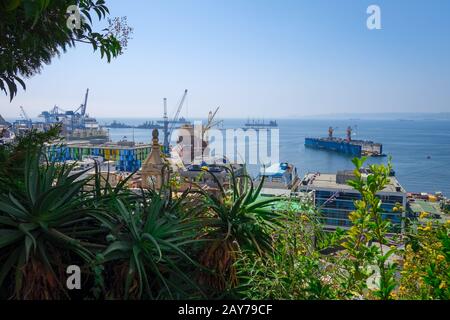 Hafen von Valparaiso, Chile Stockfoto