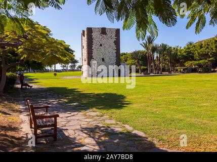 Turm Torre del Conde in San Sebastian - Insel La Gomera - Kanarische Stockfoto