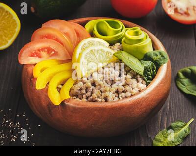 Vegetarische buddha Schüssel Stockfoto