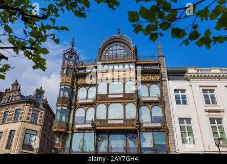 Brüssel, Belgien - 04. Mai 2017: Museengebäude für Musikinstrumente Stockfoto