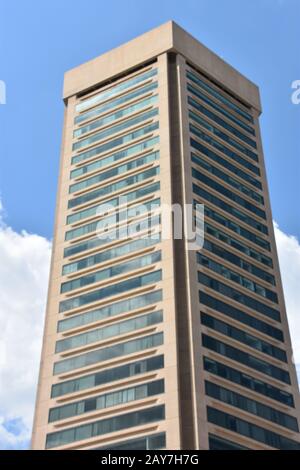 Baltimore World Trade Center am Inner Harbor in Baltimore, Maryland Stockfoto