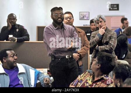 Austin, Texas: Besorgte Bürger treffen sich mit Polizei und stadtrat in Bezug auf Kriminalität, Banden und Drogen. ©Bob Daemmrich Stockfoto