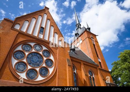 Kirche St. Mariae Himmelfahrt, Schwedt/Oder, Brandenburg, Deutschland Stockfoto