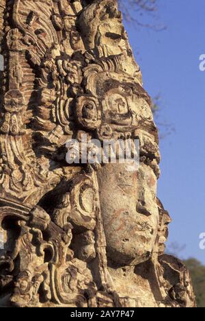 Copan, Honduras, September 1993: Maya-Ruinen von Copan. ©Bob Daemmrich Stockfoto