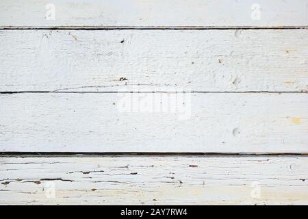 Altes holz Brett weiß lackiert Stockfoto