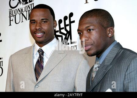 New York, NY, USA. September 2007. New York Knicks, Quentin Richardson (L), Nate Robinson beim 22. Jährlichen "Sports Legends Dinner", um dem "Buoniconti Fund to Cure Paralysis at Waldorf=Astoria" zu zugute zu kommen. Kredit: Steve Mack/Alamy Stockfoto