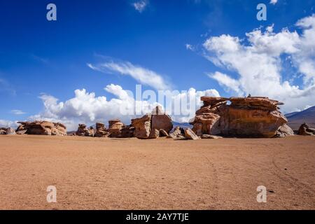 Siloli Wüste in Sud Lipez reserva, Bolivien Stockfoto