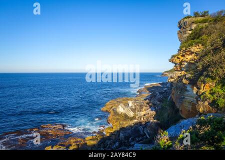 Manly Beach Steilküsten, Sydney, Australien Stockfoto