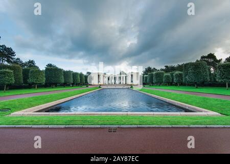 Amerikanischer Friedhof im Normandie-Denkmal, Frankreich Stockfoto