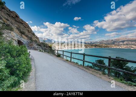 Panoramablick über Albir in Alicante, Spanien Stockfoto