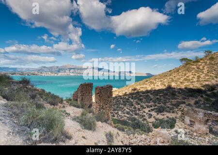 Panoramablick über Albir in Alicante, Spanien Stockfoto