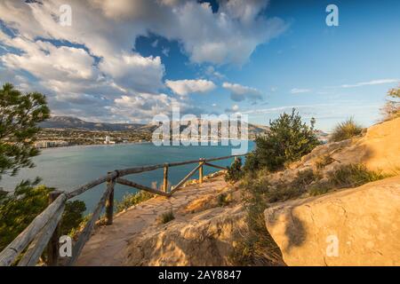 Panoramablick über Albir in Alicante, Spanien Stockfoto