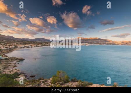 Panoramablick über Albir in Alicante, Spanien Stockfoto