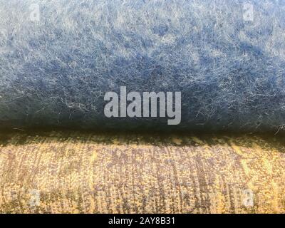 Alpaca Stoffe und Mohair Wolle als Textur Stockfoto