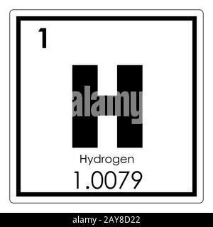 Chemisches Wasserstoffelement Stockfoto