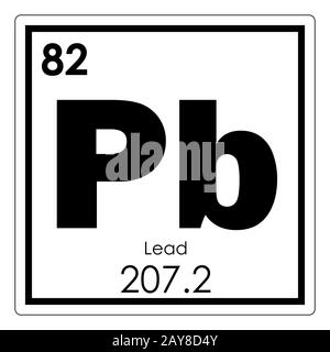 Chemisches Bleielement Stockfoto