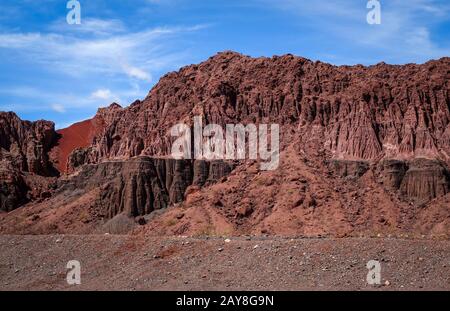 Die Quebrada de Las Conchas, Cafayate, Argentinien Stockfoto