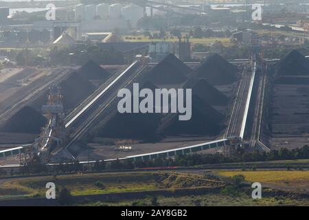 Newcastle Coal Terminal Stockfoto