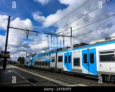 Ter, Regionalzug, La Valbonne, Ain, Frankreich Stockfoto