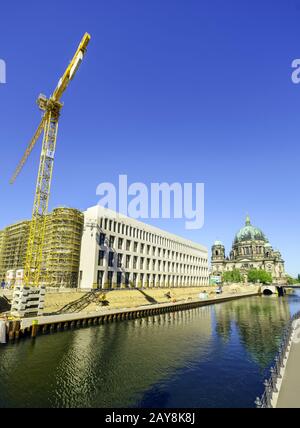 Gebäude Menge Humboldt-forum, ehemaliger Berliner Schloss, Berlin, Deutschland Stockfoto