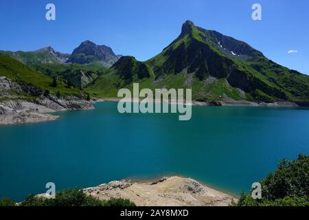 alpensee, spullersee, Österreich, Europa, Reservoir, Stockfoto