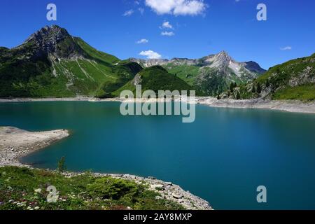 alpensee, spullersee, Österreich, Europa, Reservoir, Stockfoto