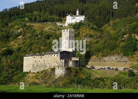 burg, Kloster Marienberg und Fürstenberg, Italien, südtirol, Stockfoto