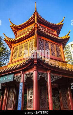 Pagode im chinesischen Garten, Sydney, Australien Stockfoto