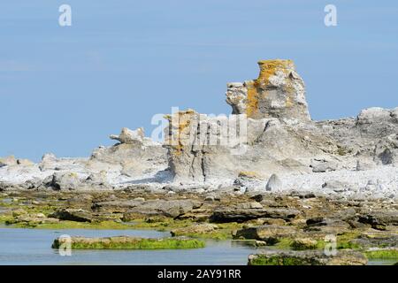 Raukgebiet Digerhuvud Stockfoto
