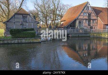 Prince - Bishop's Korn Wassermühle in Nienborg. Stockfoto