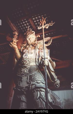 Komokuten-Statue in Daibutsu-den Todai-JI Tempel, Nara, Japan Stockfoto