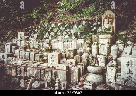 Chion-in Tempel Garten Friedhof, Kyoto, Japan Stockfoto