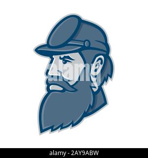 General Stonewall Jackson Mascot Stockfoto