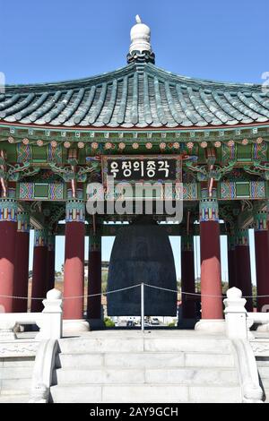 Koreanische Freundschaftsglocke in San Pedro, Kalifornien Stockfoto