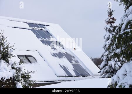 Sonnensystem im Winter Stockfoto