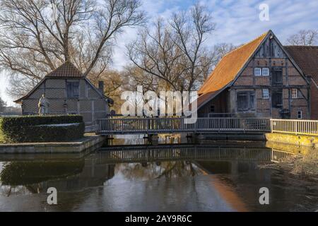 Prince - Bishop's Korn Wassermühle in Nienborg. Stockfoto