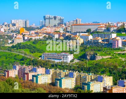 Stadtbild moderne Architektur Lissabon, Porutgal Stockfoto