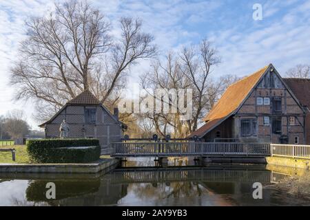 Prince - Bishop's Korn Wassermühle in Nienborg. Stockfoto