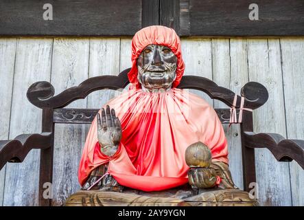 Binzuru Statue in Daibutsu-den Todai-JI Tempel, Nara, Japan Stockfoto